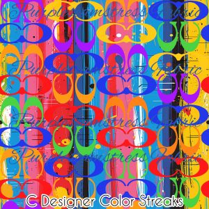 C Designer Color Streaks - Fabric