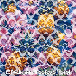 C Designer Pineapple Floral - Fabric