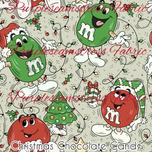 Christmas Chocolate Candies - Fabric
