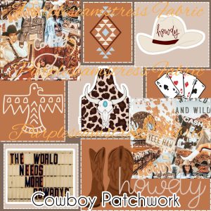 Cowboy Patchwork - Fabric