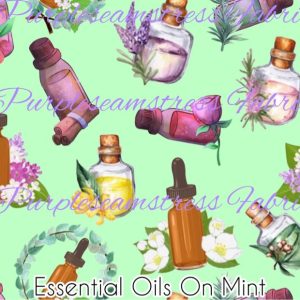 Essential Oils on Mint - Fabric