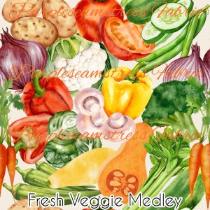 Fresh Veggie Medley - Fabric