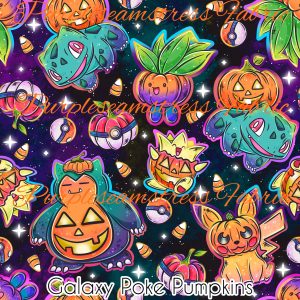 Galaxy Poke Pumpkins - Fabric
