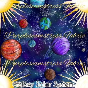 Galaxy Solar System - Fabric