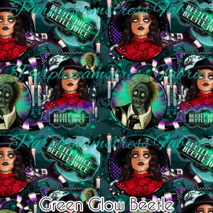 Green Glow Beetle - Fabric