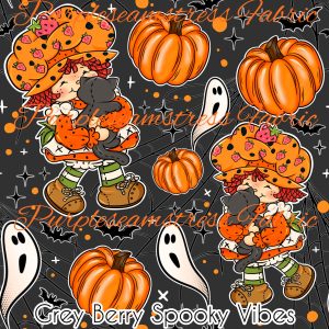 Grey Berry Spooky Vibes - Fabric