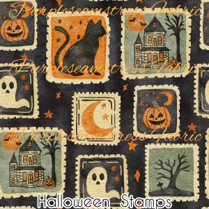 Halloween Stamps - Fabric