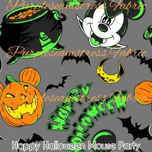 Happy Halloween Mouse Party - Fabric