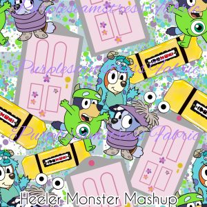 Heeler Monster Mashup - Fabric