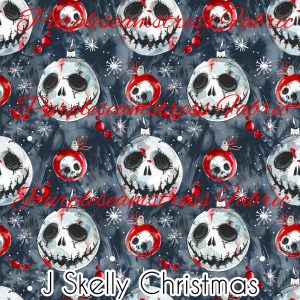 J Skelly Christmas - Fabric