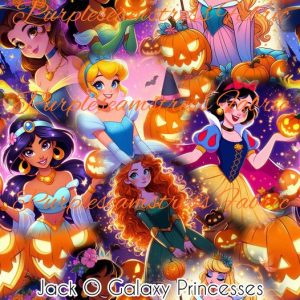 Jack O Galaxy Princesses - Fabric