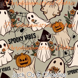 Jack o's & Ghosties - Fabric