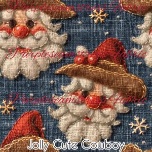 Jolly Cute Cowboy - Fabric