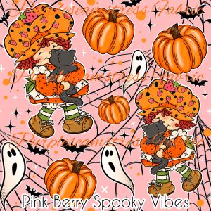 Pink Berry Spooky Vibes - Fabric