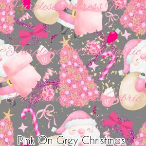 Pink on Grey Christmas