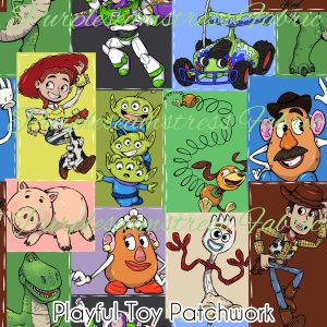 Playful Toy Patchwork - Fabric