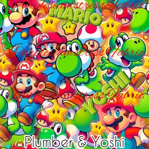 Plumber & Yoshi - Fabric