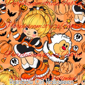 Rainbow Girl Halloween - Fabric