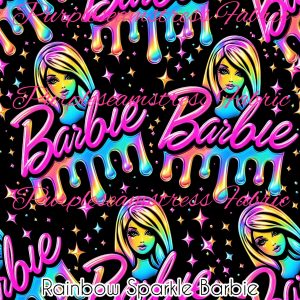Rainbow Sparkle Barbie - Fabric