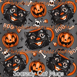 Scaredy Cat Mugs - Fabric