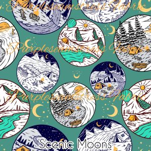 Scenic Moons - Fabric