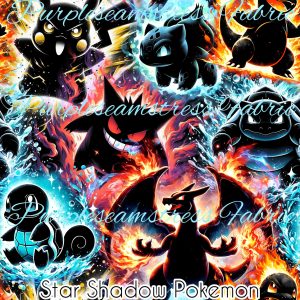 Star Shadow Pokemon - Fabric