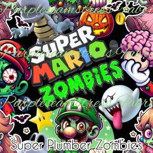 Super Plumber Zombies - Fabric