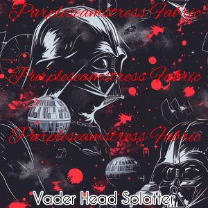Vader Head Splatter - Fabric