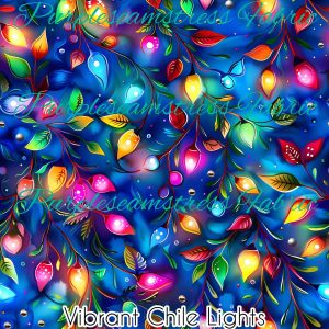 Vibrant Chile Lights - Fabric