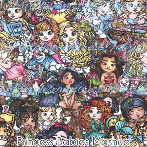 Princess Babies Mashup - Fabric