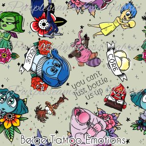 Beige Tattoo Emotions - Fabric