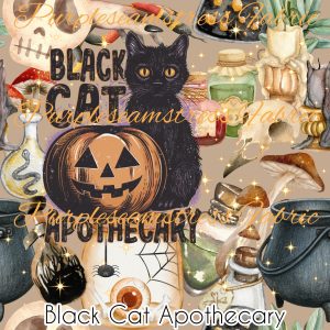 Black Cat Apothecary - Fabric