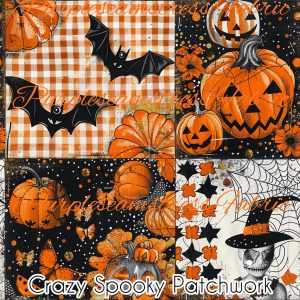 Crazy Spooky Patchwork - Fabric