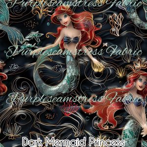 Dark Mermaid Princess - Fabric