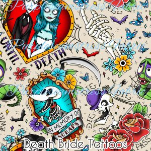 Death Bride Tattoos - Fabric