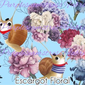 Escargot Floral - Fabric
