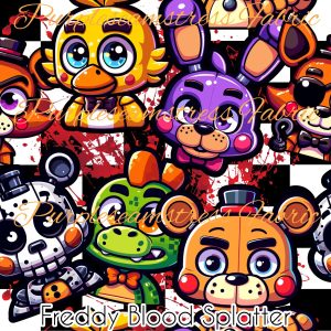 Freddy Blood Splatter - Fabric