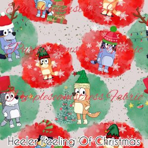 Heeler Feeling Of Christmas - Fabric
