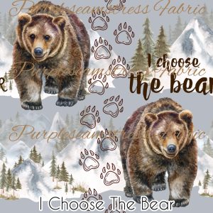 I Choose The Bear - Fabric