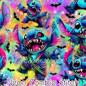Neon Zombie Stitch - Fabric