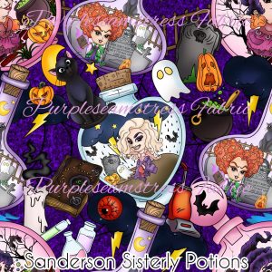 Sanderson Sisterly Potions - Fabric