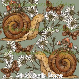 At A Snails Pace - Fabric