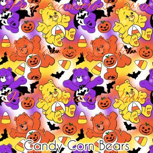Candy Corn Bears - Fabric