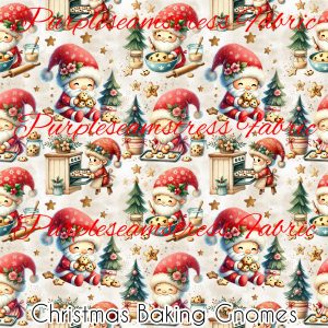 Christmas Baking Gnomes - Fabric