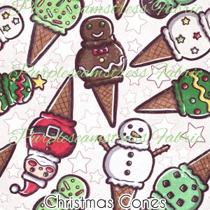 Christmas Cones - Fabric