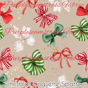 Christmas Coquette Splatter - Fabric
