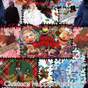 Christmas Muppet Patchwork - Fabric