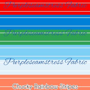Chucky Rainbow Stripes - Fabric