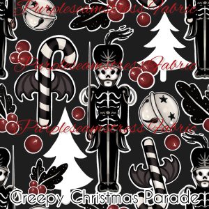 Creepy Christmas Nutcracker - Fabric