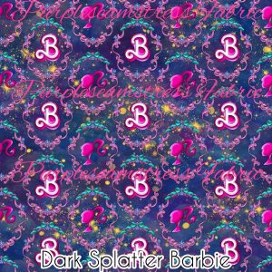 Dark Splatter Barbie - Fabric